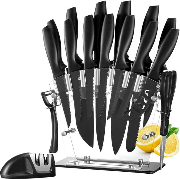 AK10ZONE 17 Pc Stainless Steel Knife Set