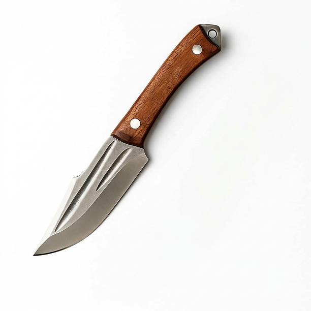 ceplo 1 Pc Stainless Steel, Wood Knife Stainless Steel Kitchen Utility Knife with Wooden Handle |