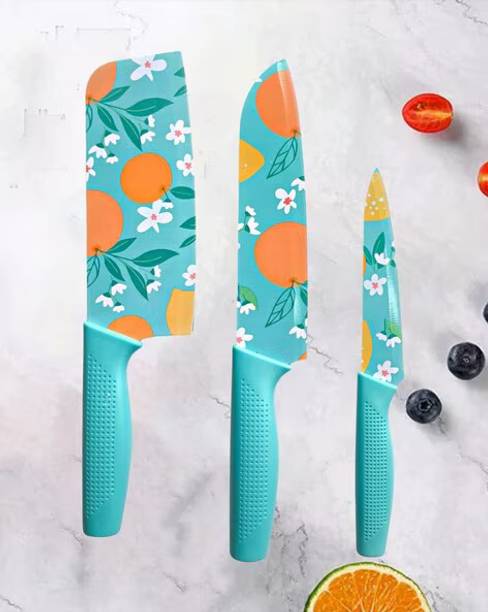 येलोना High Carbon SS Ultra Sharp Butcher, Meat, Pairing, Vegetable Knife for Kitchen स्टेनलेस स्टील चाकू सेट