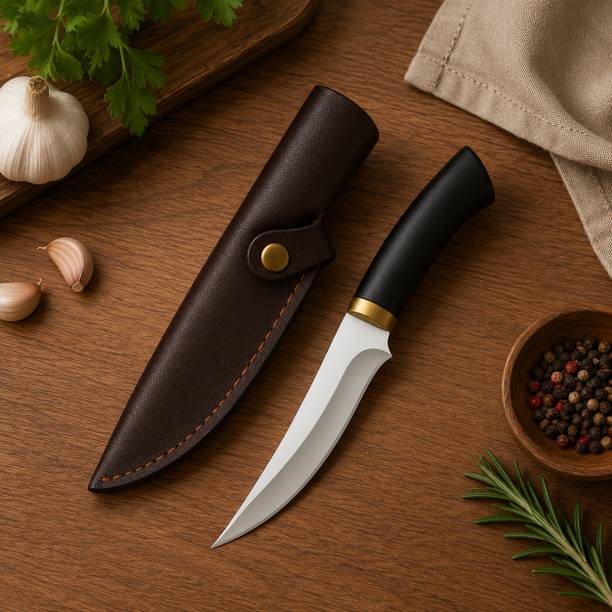 Tanlesa 1 Pc Stainless Steel Knife leather cover Chef Knife Meat Knife for Kitchen ABS Handle