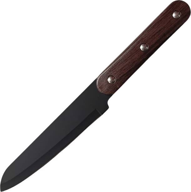 Machado 1 Pc Stainless Steel Knife German Black Anti-Rust Coated Sharp Chopper Vegetable Paring & Peeling Kitchen