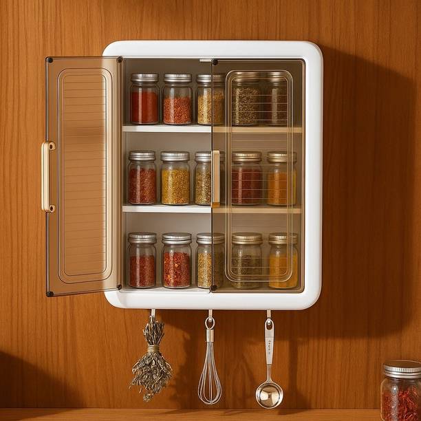MGKENTERPRISE Containers Kitchen Rack Plastic 3 Compartments plastic Kichen rack