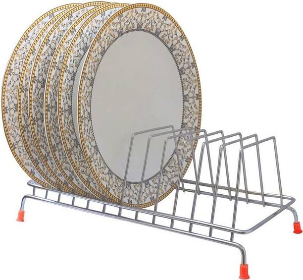 Elite Plate Kitchen Rack Steel Plates Stand Holder Big Size Stainless Steel Stand Modular Kitchen Stand