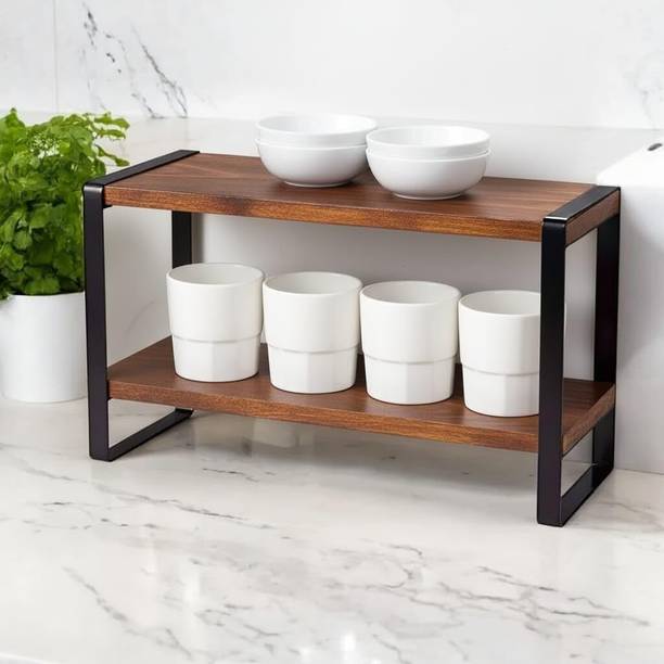 RSTIQUE Containers Kitchen Rack Wood ersatile Wooden Tr...