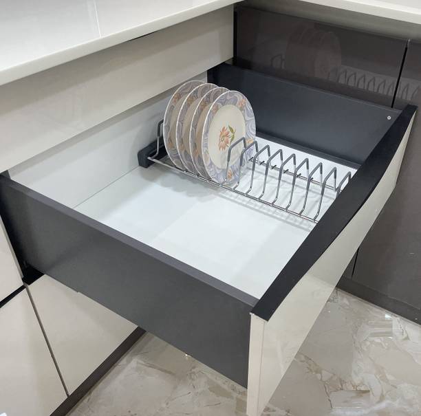Smartslide Utensil Kitchen Rack Steel Stainless Steel Saucer Stand for Modular Kitchen/Tandem Box Accessories