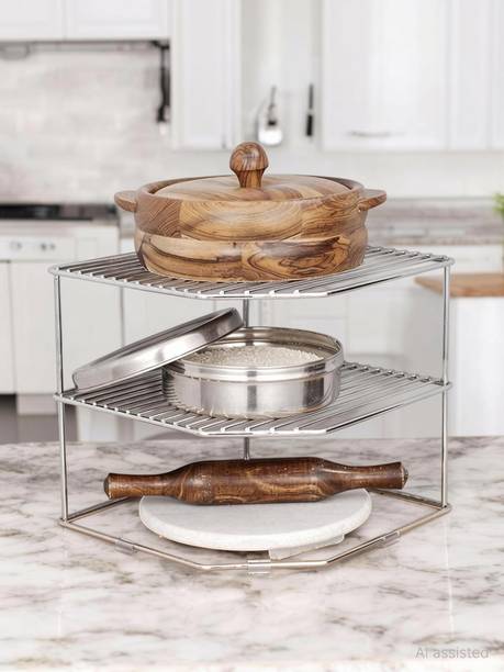 Mega Choice Chakla/Belan Kitchen Rack Steel Chakla/Belan Kitchen Rack