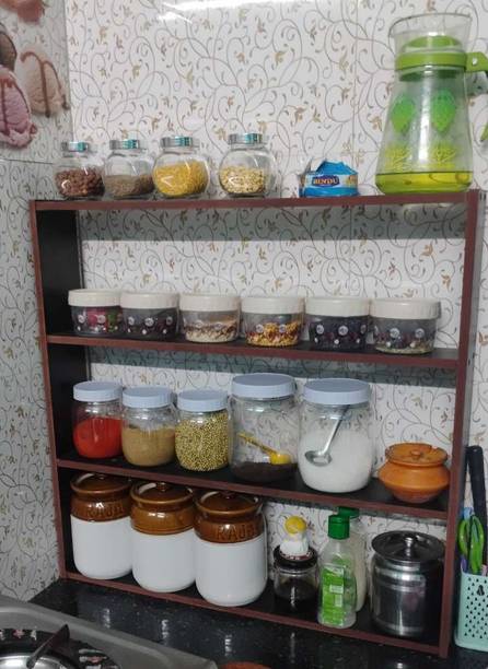 Rahat Handicraft Containers Kitchen Rack Wood Container...
