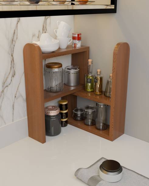 Woodsmith Dish Drainer Kitchen Rack Wood 60cm 2-Tier Wo...