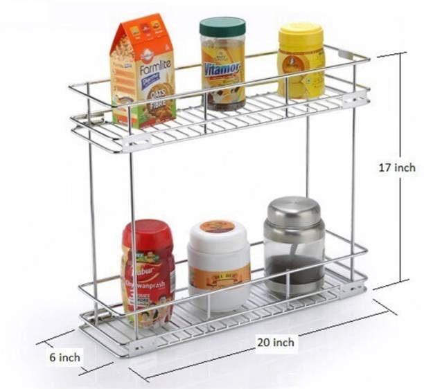 Orbix Utensil Kitchen Rack Steel pullout ( 6×20×17) modular kitchen drawer, kitchen trolley