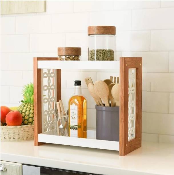 WoodCrafters Containers Kitchen Rack Wood Multipurpose Wooden Spice Rack