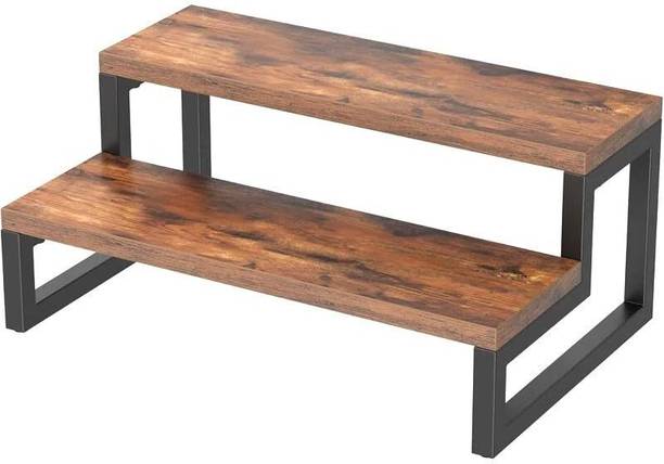 RSTIQUE Containers Kitchen Rack Wood 2-Tier Wooden Spice Rack Organizer, kitchen stand, kitchen rack organizer