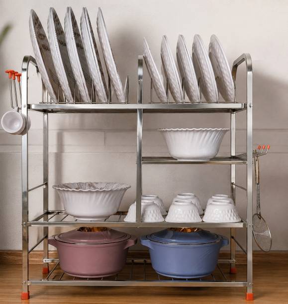 Nexus Lifestyle Utensil Kitchen Rack Steel Modular Kitchen Steel Rack 24 x 24 Inches | Wall Mount Utensil & Dish Organizer