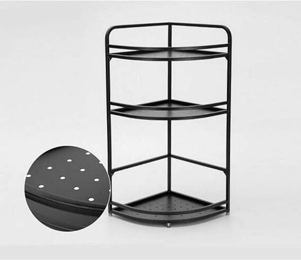 Indian Decor Containers Kitchen Rack Iron 29755 Shelves Metal Kitchen Corner Rack Floor Multi-Layer Storage Household