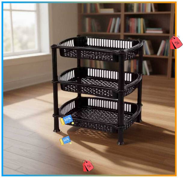 Pipasa Fruits/Vegetables Kitchen Rack Plastic Vegetable Stand for Kitchen Basket 219
