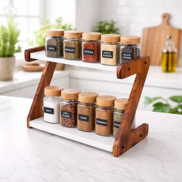 OIKIA DECOR Utensil Kitchen Rack Iron Z Shape Iron Wall Shelf