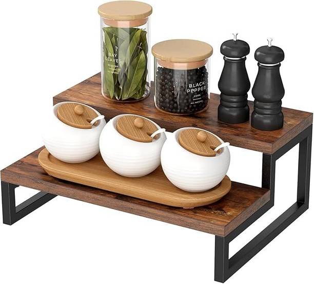 wooden cave Containers Kitchen Rack Wood kitchen organiser shelf for storage