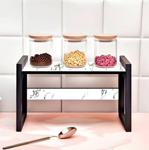 Dime Store Cutlery Kitchen Rack Wood Dime Store Wooden Multipurpose Dish Rack/Storage Shelves for Kitchen