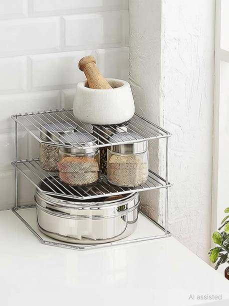 Value Adds Utensil Kitchen Rack Steel Value adds presents a stainless steel corner rack