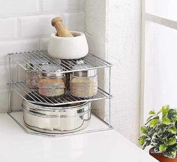 Samayra Utensil Kitchen Rack Steel Samayra presents a stainless steel corner rack