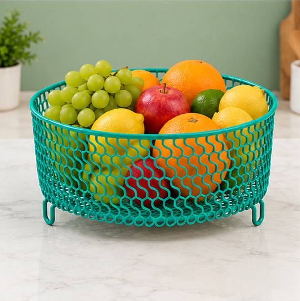 IronPro Fruits/Vegetables Kitchen Rack Iron Fruit Vegetable Basket Kitchen Storage Organizer Container Mesh Fruit Holder