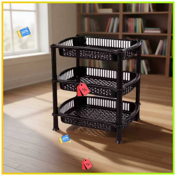 Pipasa Fruits/Vegetables Kitchen Rack Plastic Vegetable Stand for Kitchen Basket 45