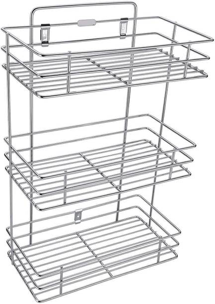 BHOLA STEEL Cutlery Kitchen Rack Steel 3 Tier Shelves Organizer