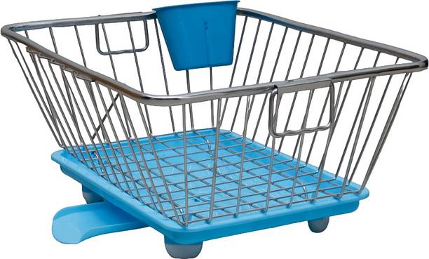 HouseOfCommon Dish Drainer Kitchen Rack Steel Dish Drainer Basket for Kitchen Utensil/Plate Stand/Bartan Basket