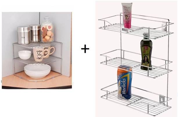 Kombuis Kitchenware Containers Kitchen Rack Steel kitchen Rack Utensils