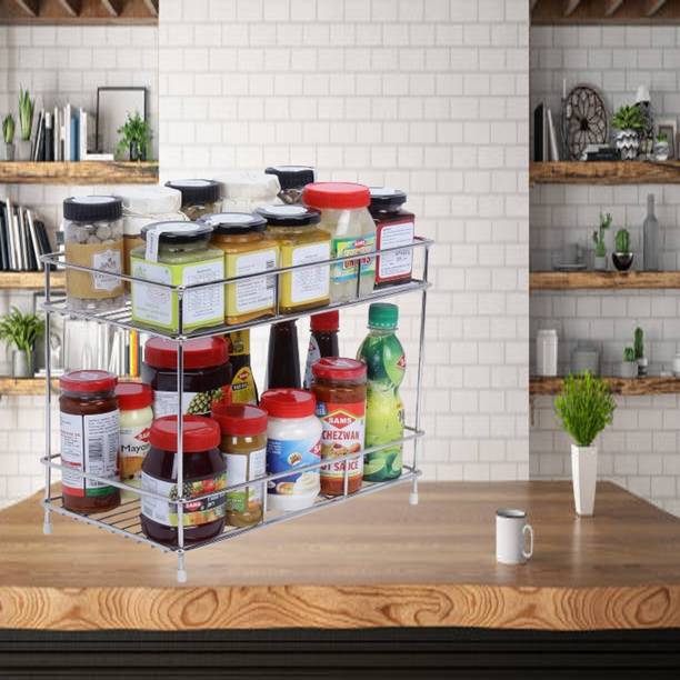 Price History of BHOLA STEEL Utensil Kitchen Rack Steel 2Tier