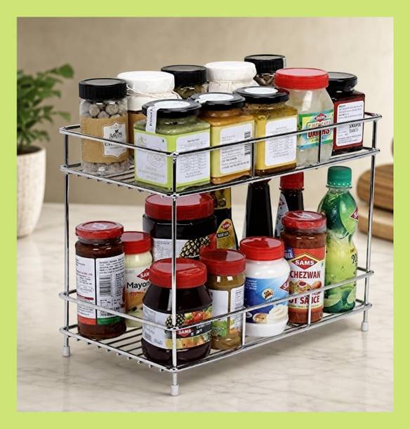 GESCHIR Utensil Kitchen Rack Steel Premium Kitchen Storage Modular Shelf Stand for Space Management