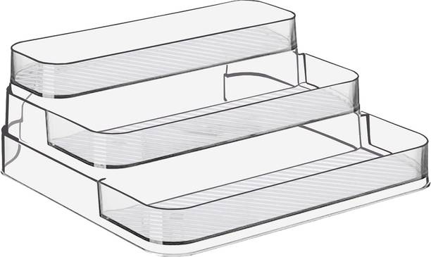 Primeway Containers Kitchen Rack Plastic 3 Tier Pantry Spice Cabinet Rack