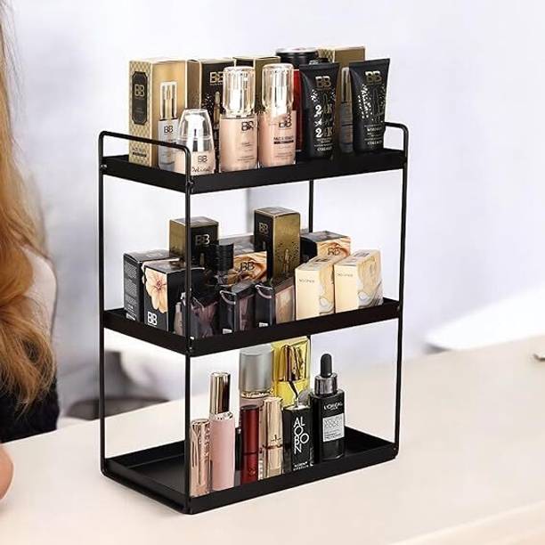 VMSR Containers Kitchen Rack Iron Kitchen Rack 3 Tier Kitchen Storage bathroom Countertop Organizer Spice Rack