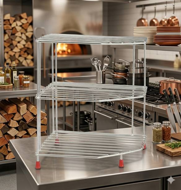 ZOOMPLUS Fruits/Vegetables Kitchen Rack Steel