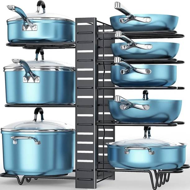 VORIQ Utensil Kitchen Rack Iron Multipurpose Kitchen Pot & Pan Storage Rack