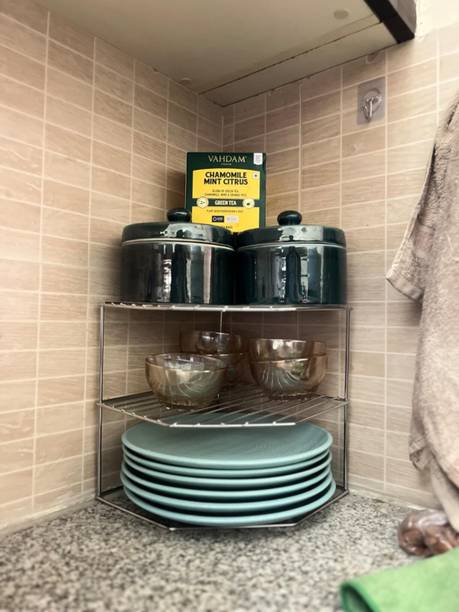 MANAN Utensil Kitchen Rack Steel CORNER RACK