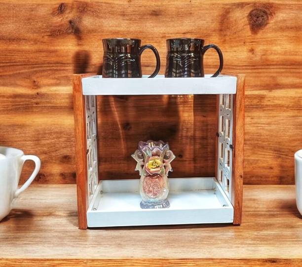 talha enterprises Containers Kitchen Rack Wood MODERN TIERED KITCHEN RACK