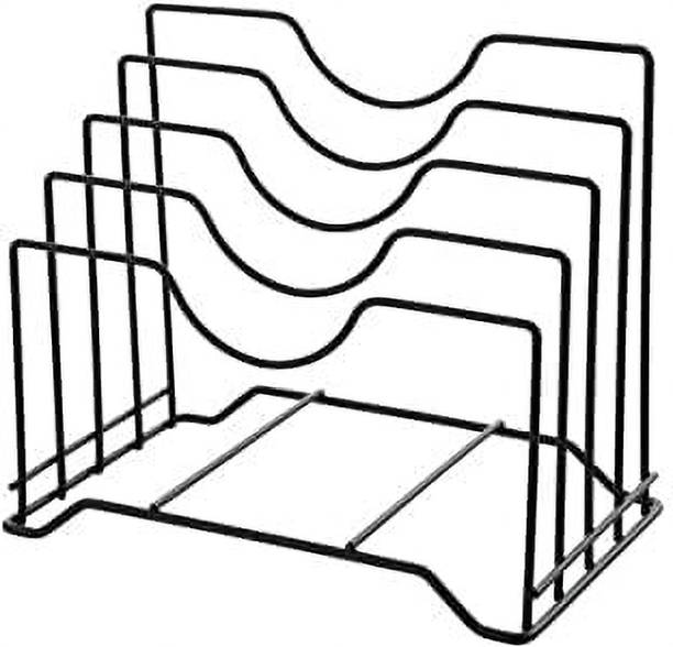 VICHAXAN Plate Kitchen Rack Iron Storage Shelf Shelves Organizer for Kitchen, 4 Slot, Stainless Steel