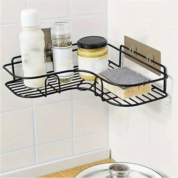 Almora Cutlery Kitchen Rack Iron ALMORA Bathroom kitchen rack Organizer, Corner Rack Shelves