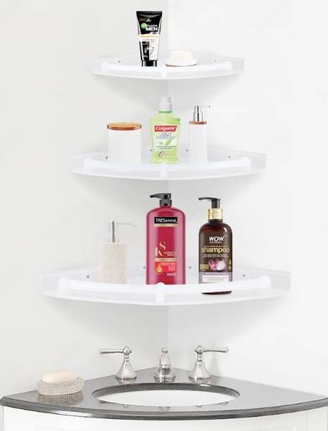 RBS Containers Kitchen Rack Plastic Unbreakable Corner Set of 3 pcs (Size :- 5X7, 7X9, 9X12" inches)