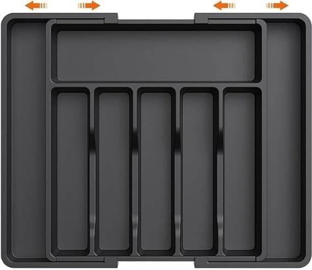 AK10ZONE Expandable Cutlery Drawer Organizer रसोई रैक