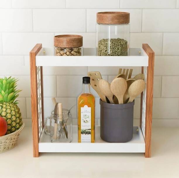 WoodCrafters Containers Kitchen Rack Wood Multipurpose Wooden Spice Rack