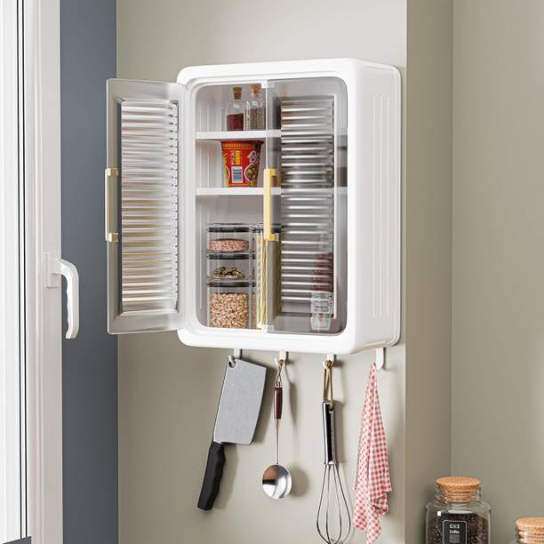 Guru Enterpise Bathroom Storage Cabinet Plastic Wall Mount Cabinet