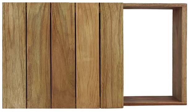 TEAKWOODKART Teakwood make, ecofriendly Wall Mount Bathroom decor Cabinet / Caddy BT047 Bathtub Caddy