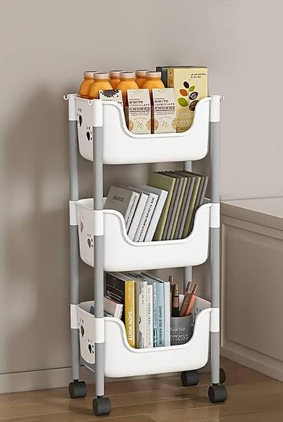 Lacossi Plastic Metal 12 Shelf Book Organizer Metal Open Book Shelf