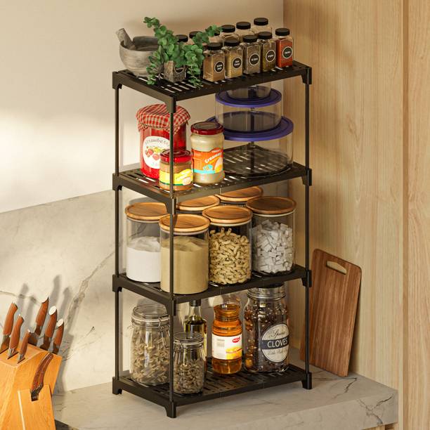 DWELLIT Containers Kitchen Rack Plastic