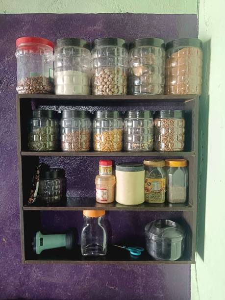 Rahat Handicraft Containers Kitchen Rack Wood Container...