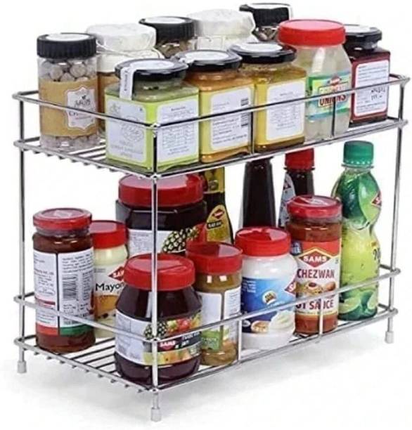 Kombuis Kitchenware Utensil Kitchen Rack Steel 2 Tier Kitchen Rack | Kitchen Pantry Storage
