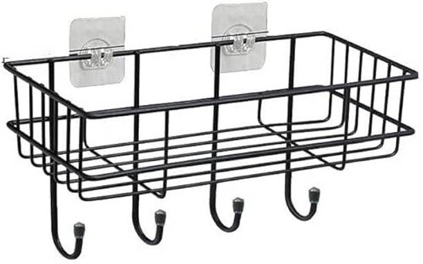 M Y Fruits/Vegetables Kitchen Rack Iron Multi-use Self Adhesive Kitchen Bathroom Corner Shelf