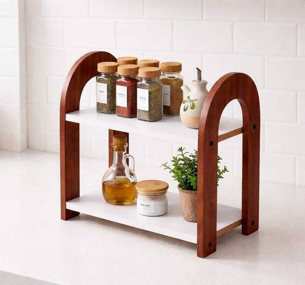 Firebees Containers Kitchen Rack 2 Tier Kitchen Spice Rack Organi