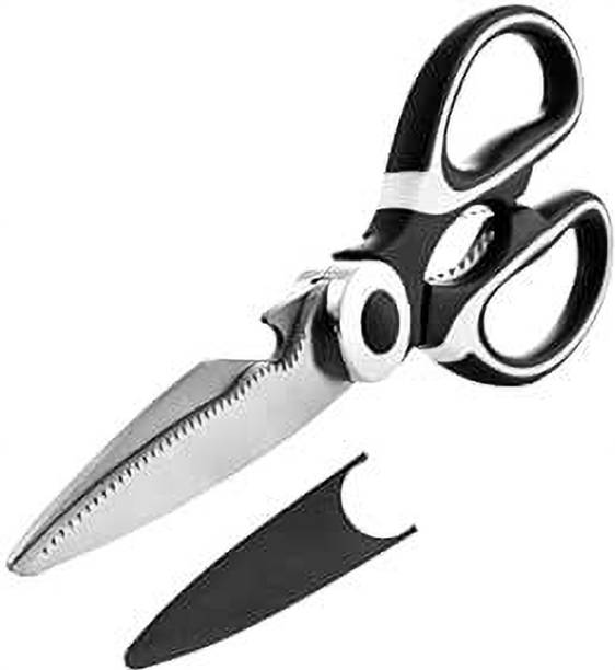 Soucolor Multi-Purpose Kitchen Scissors with Bottle Opener | Heavy Duty Stainless Steel Stainless Steel All-Purpose Scissor